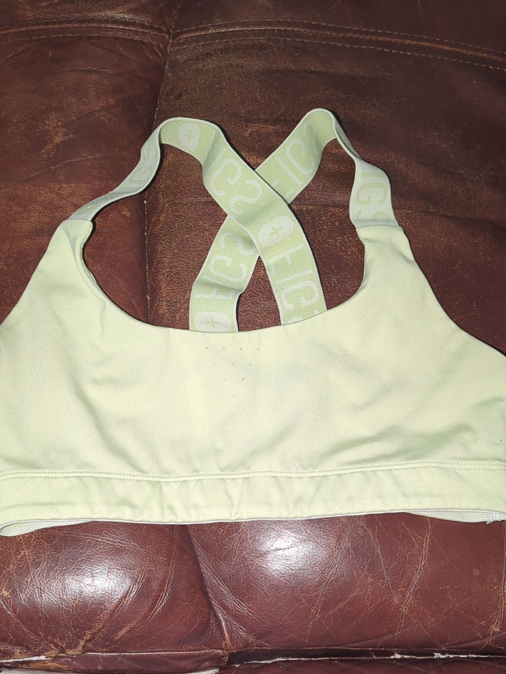 FIGS Light Green Women's Racerback Sports Bra